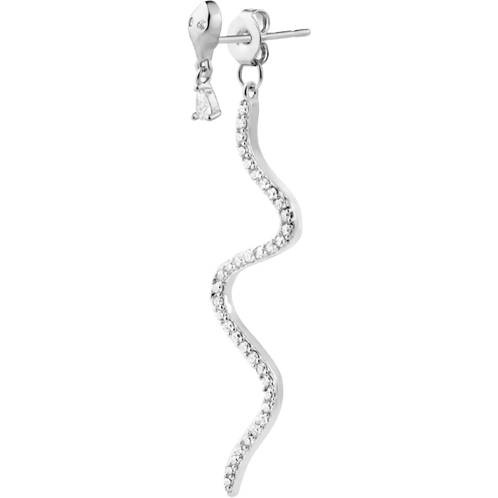 Boucle d'oreille - Savage - Laiton plaqué argent 10 microns