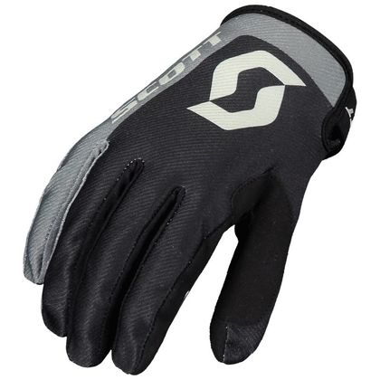 Gants cross Scott 350 RACE - NOIR/GRIS 2022 - Noir / Gris