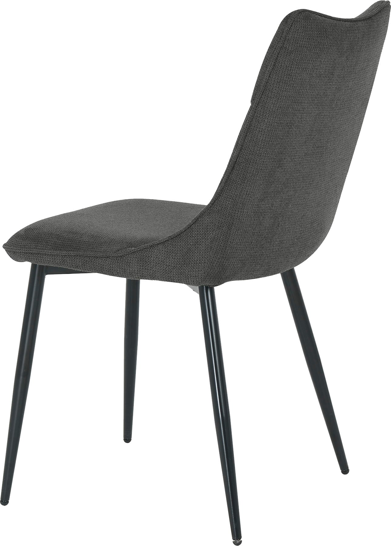 byLIVING Esszimmerstuhl »Carlo« (Set) 2 Stk.Gestell Metall schwarz, Küchenstuhl, Webstoffbezug, diverse Farben