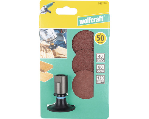 Slijpschijfset voor Wolfcraft M14 haakse slijper