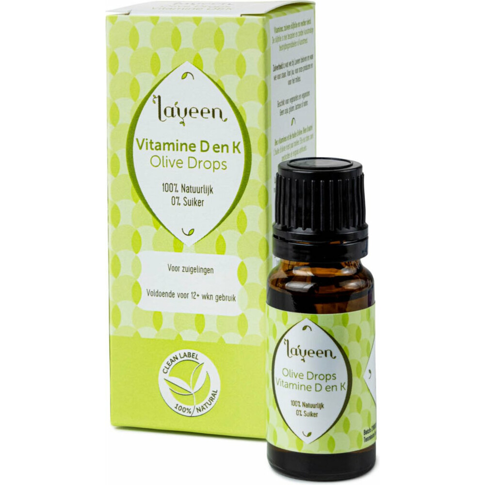 Laveen Olive Drops Zuigelingen Vitaminen D & K10 ml