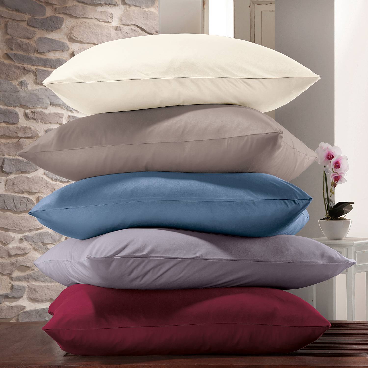 Erwin Müller Mako-Interlock-Jersey Kuschelkissenbezug 