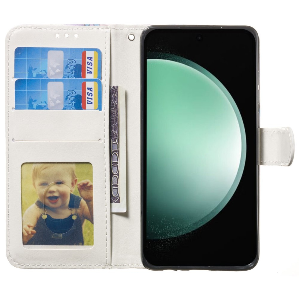iPhone 16 Pro Max Leder Tasche mit Kartenfächer - Happy Bear