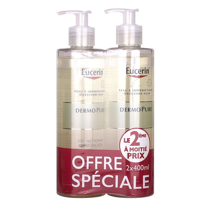 DermoPure gel nettoyant 2x400ml