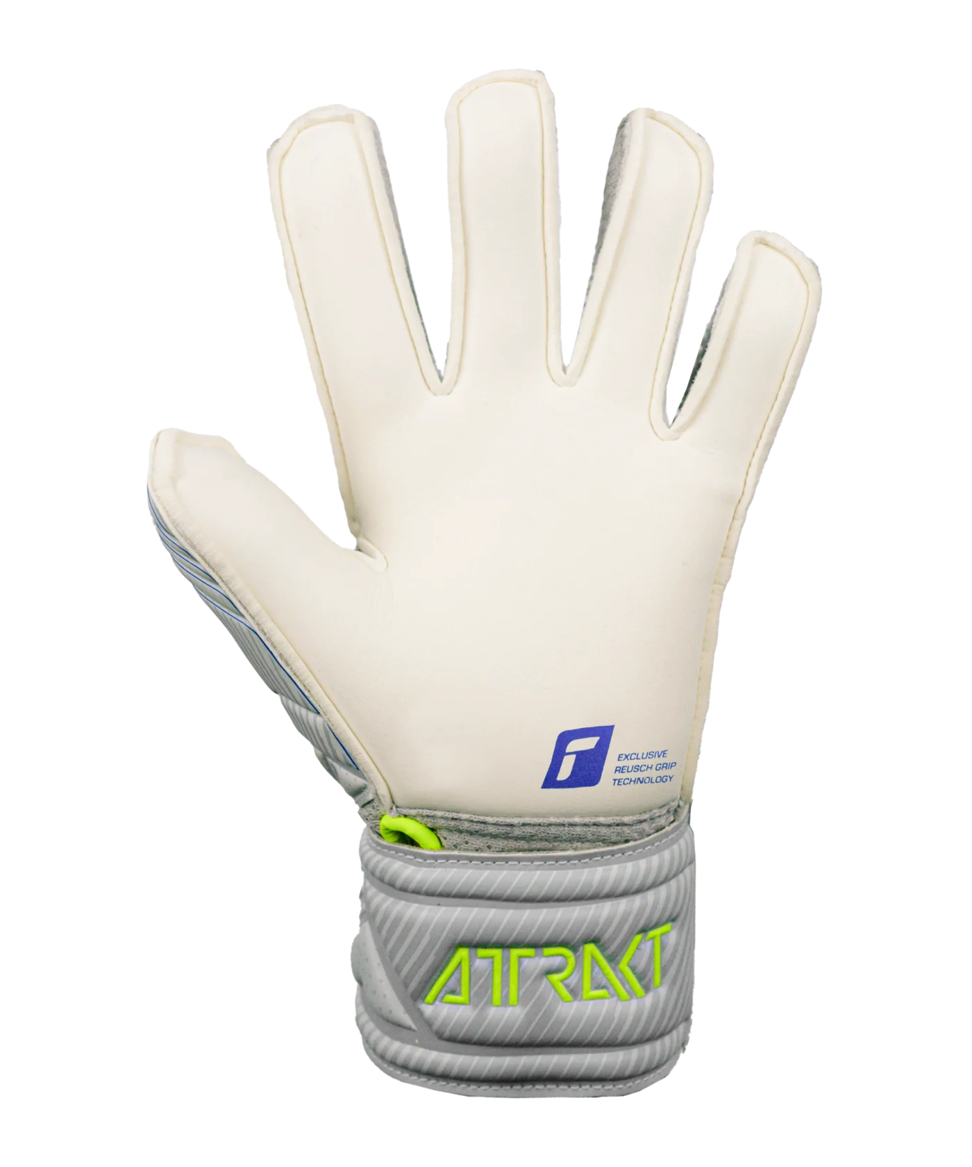 Reusch Attrakt Grip Finger Support TW-Handschuh Junior Grau Gelb F6016