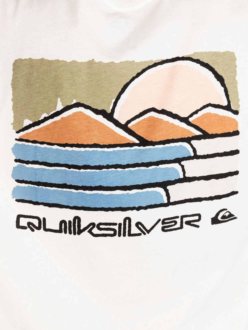 Quiksilver Evo Future Islands T-Shirt snow white