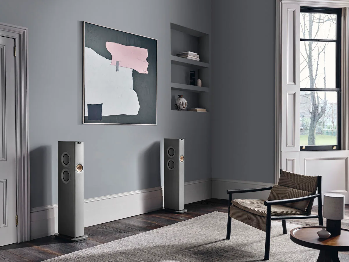 KEF LS60 Wireless Gris titane Enceintes sans fil hi-fi