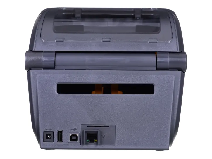 Zebra ZD421t - Etiketprinter - termo transfer - Rulle (11,2 cm) - 203 dpi - op til 152 mm/sek. - USB 2.0, USB vært, LAN - grå