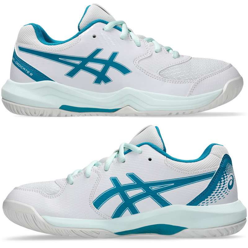 Asics Gel Dedicate 8 GS junior blanc et bleu