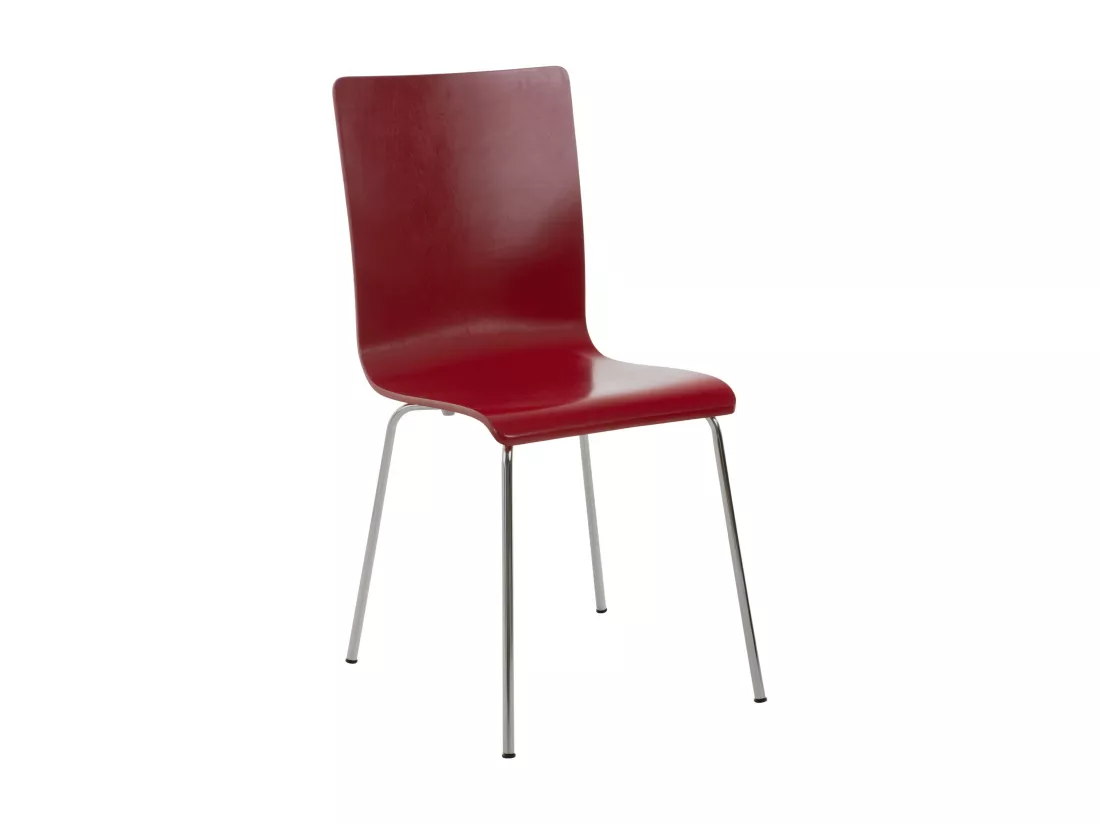 Chaise de conférence - Bois - Rouge - Pepe