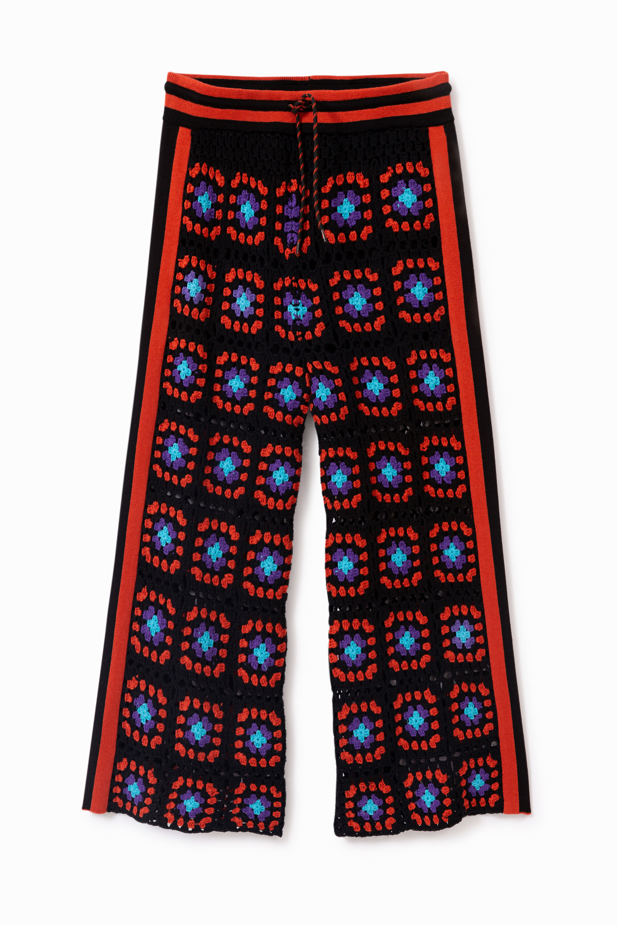 Palazzo en maille multicolore