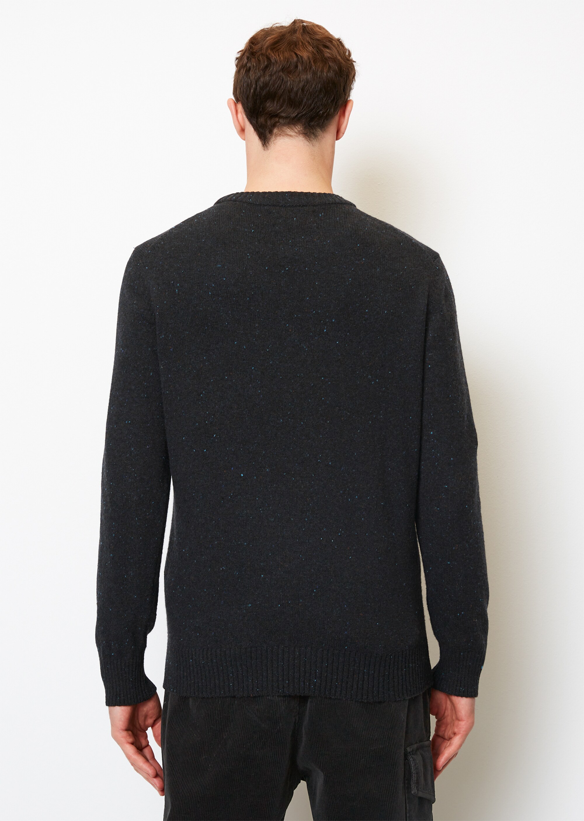 Pullover regular aus gesprenkeltem Tweedgarn