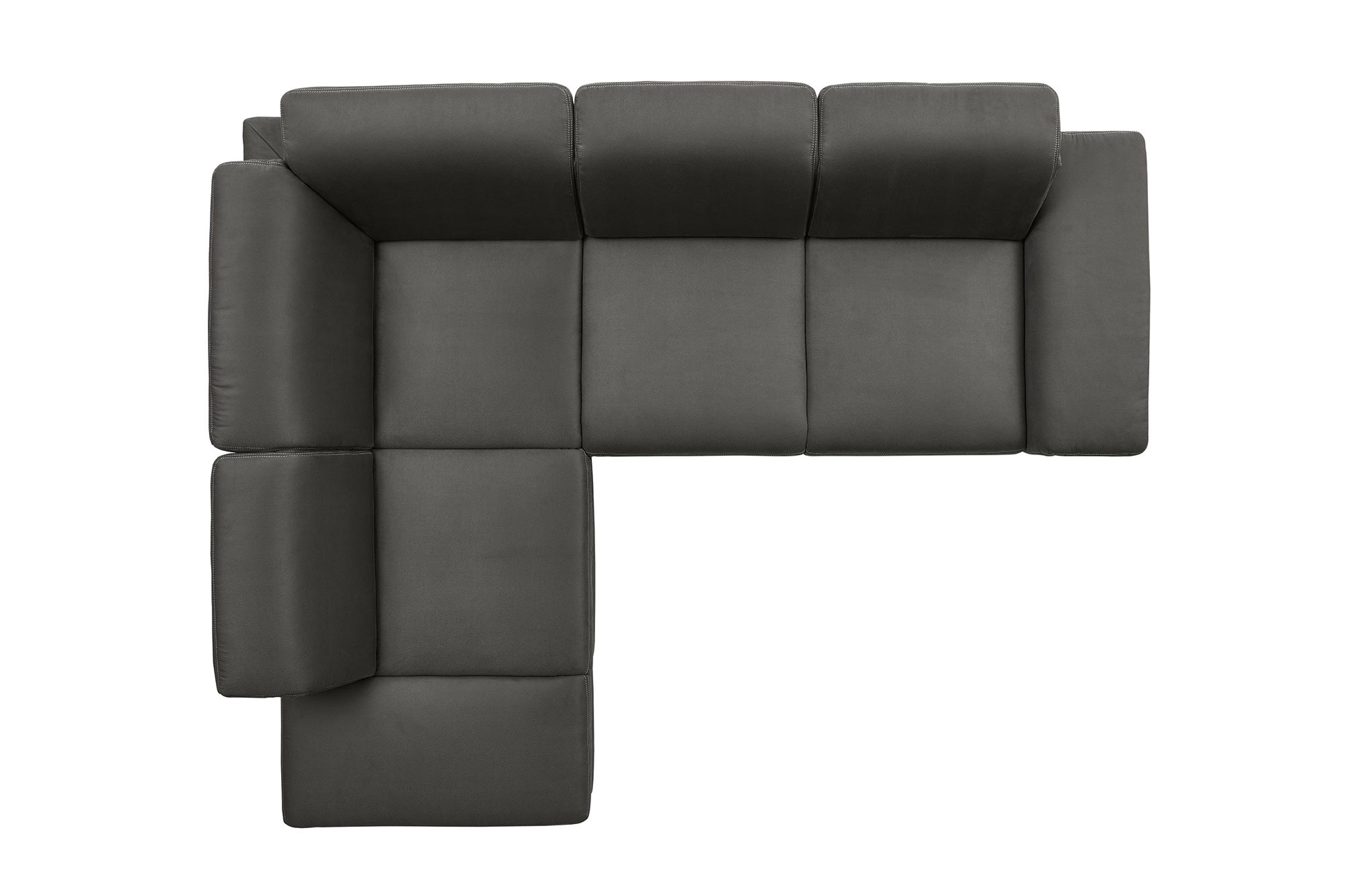 polsterpower Boxspringsofa - Holiday steel - Basismodell - Ottomane links
