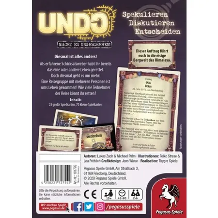 Pegasus Spiele UNDO - Gipfel ohne Wiederkehr