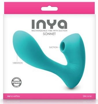 NS Novelties - Inya Sonnet Vibe G-Spot Vibrator + Zuigmondje Blauw