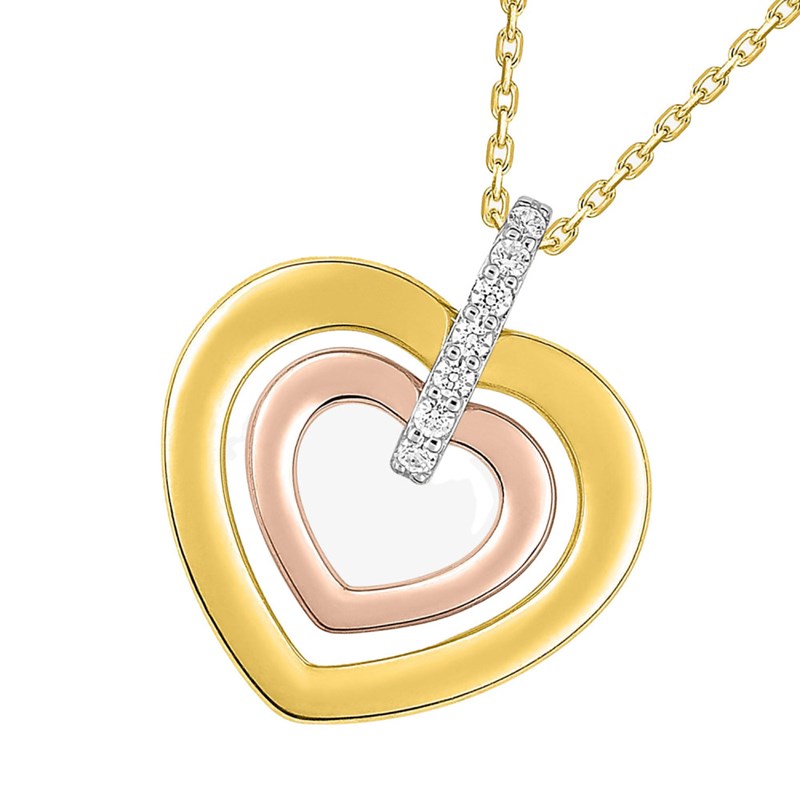 Collier Femme - Oxyde de zirconium - Or 18 Carats - Longueur : 42 cm