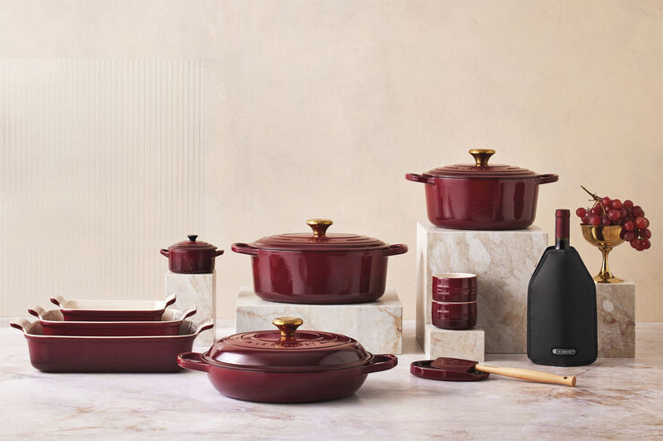 Le Creuset Heritage Rekt Fad 31/26cm Garnet Garnet