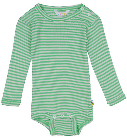 Joha Body l/ä - Rib - Wolle/Seide - Off White/Grün