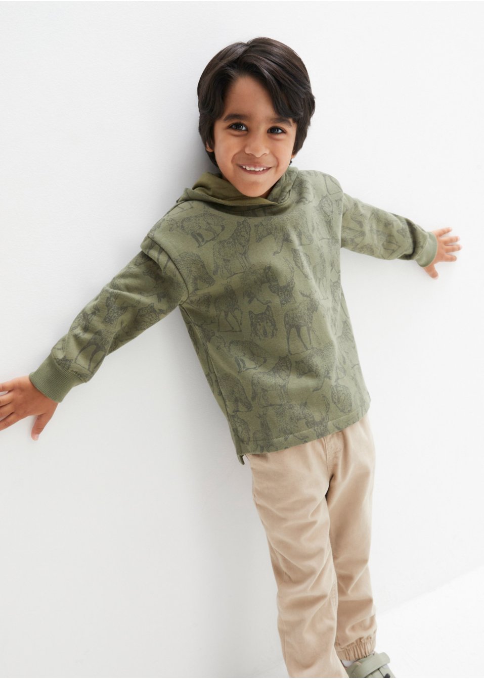 Sweat-shirt à capuche garçon avec imprimé