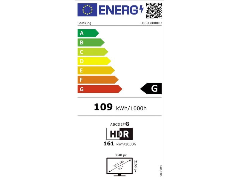 Samsung TV UE65U8000F 65'' U8000F Crystal UHD 4K TV, 2025 60 Hz, 4K (3.840 x 2.160), Crystal Processor 4K, 20W 2CH