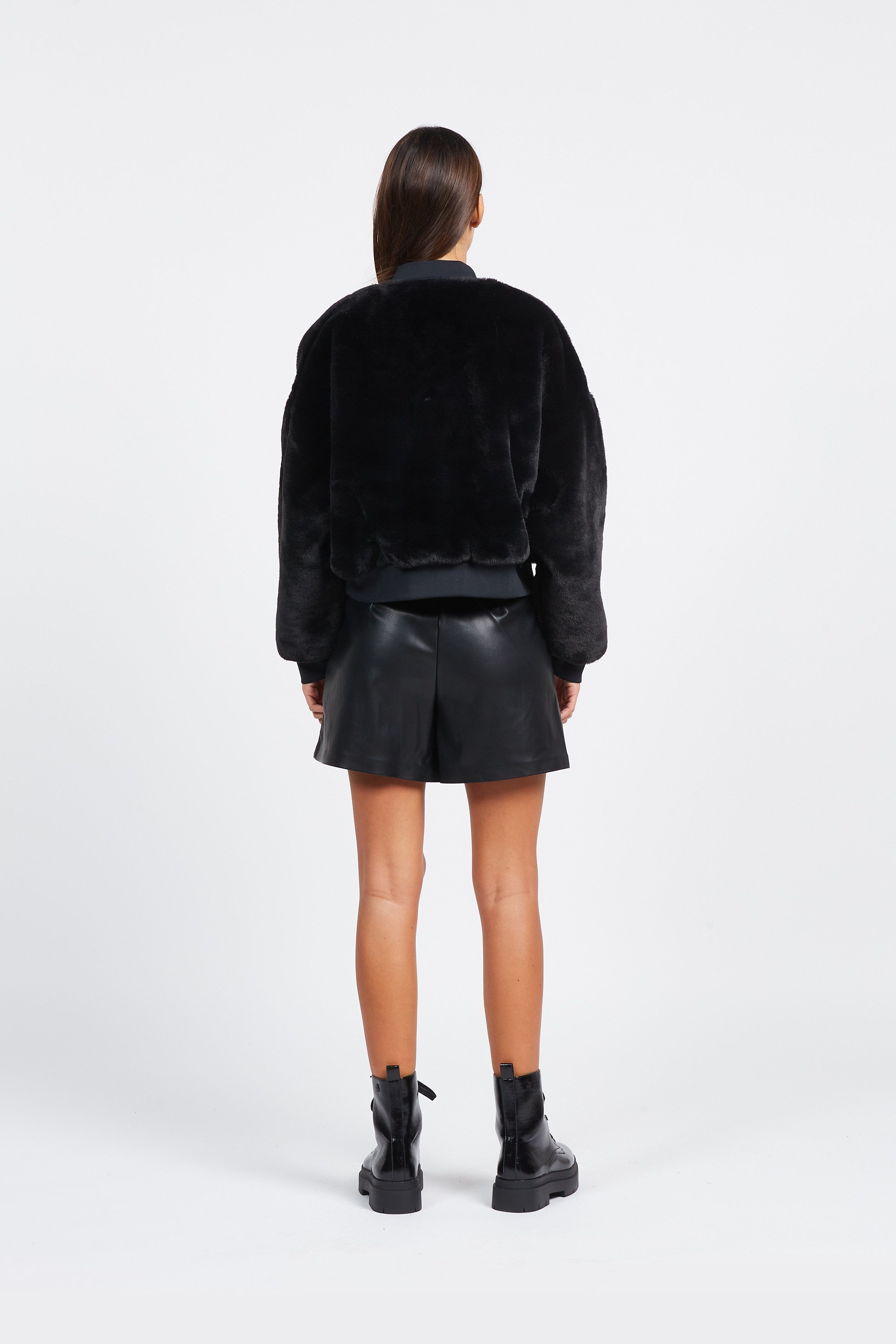 NIKE Bomber FAUX FUR BOMBE Noir