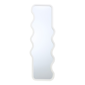Spiegel golvend mat wit 180x60 cm