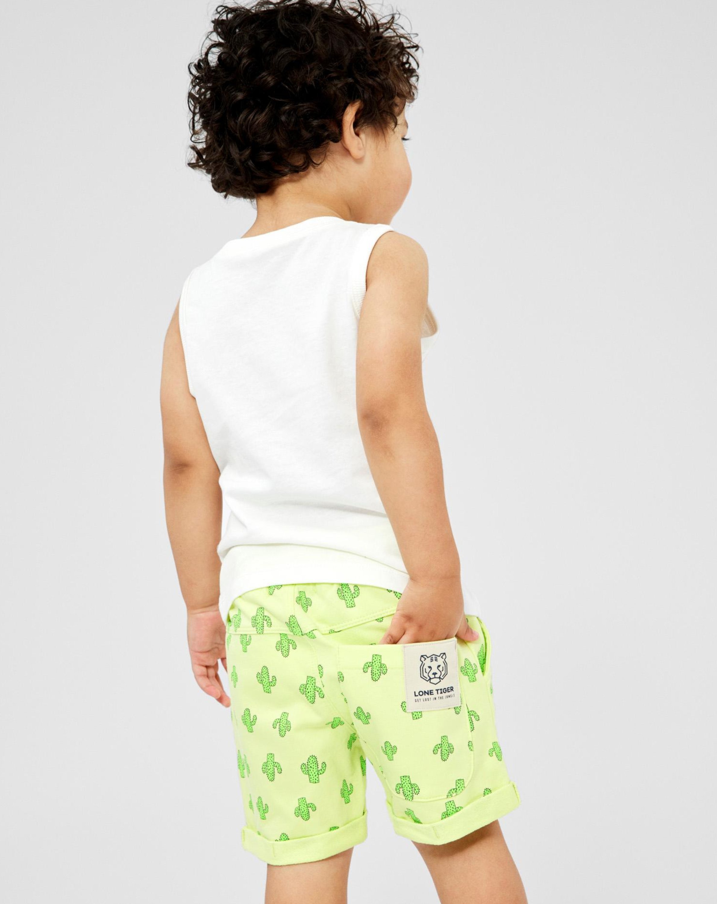 Sweat-Shorts NMMVERMO CACTUS in sunny lime