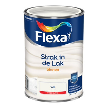 Flexa Strak in de Lak binnenlak hoogglans wit 1,25 liter