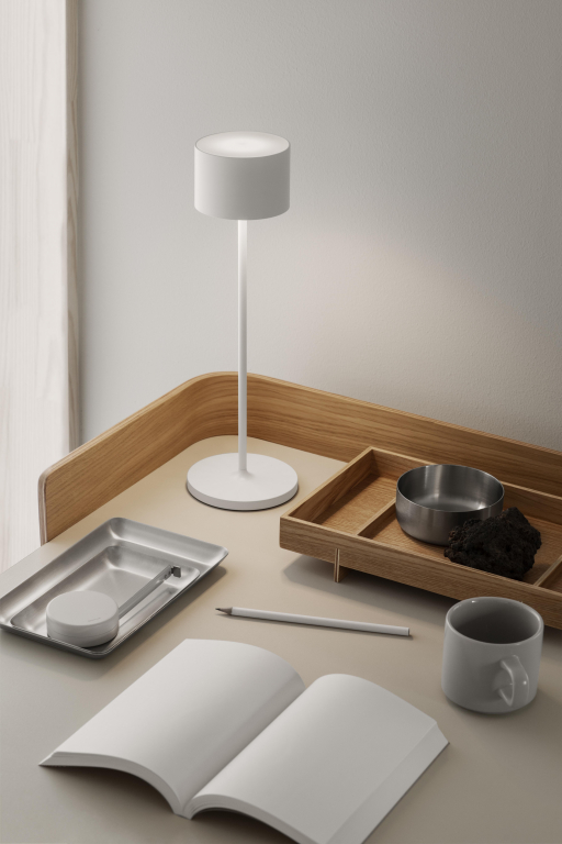 Blomus Pilar espresso kop en schotel set van 2 moonbeam