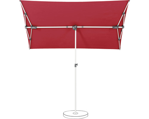 Suncomfort FlexRoof marktparasol, parasol 210 x 150 cm, aurora rood