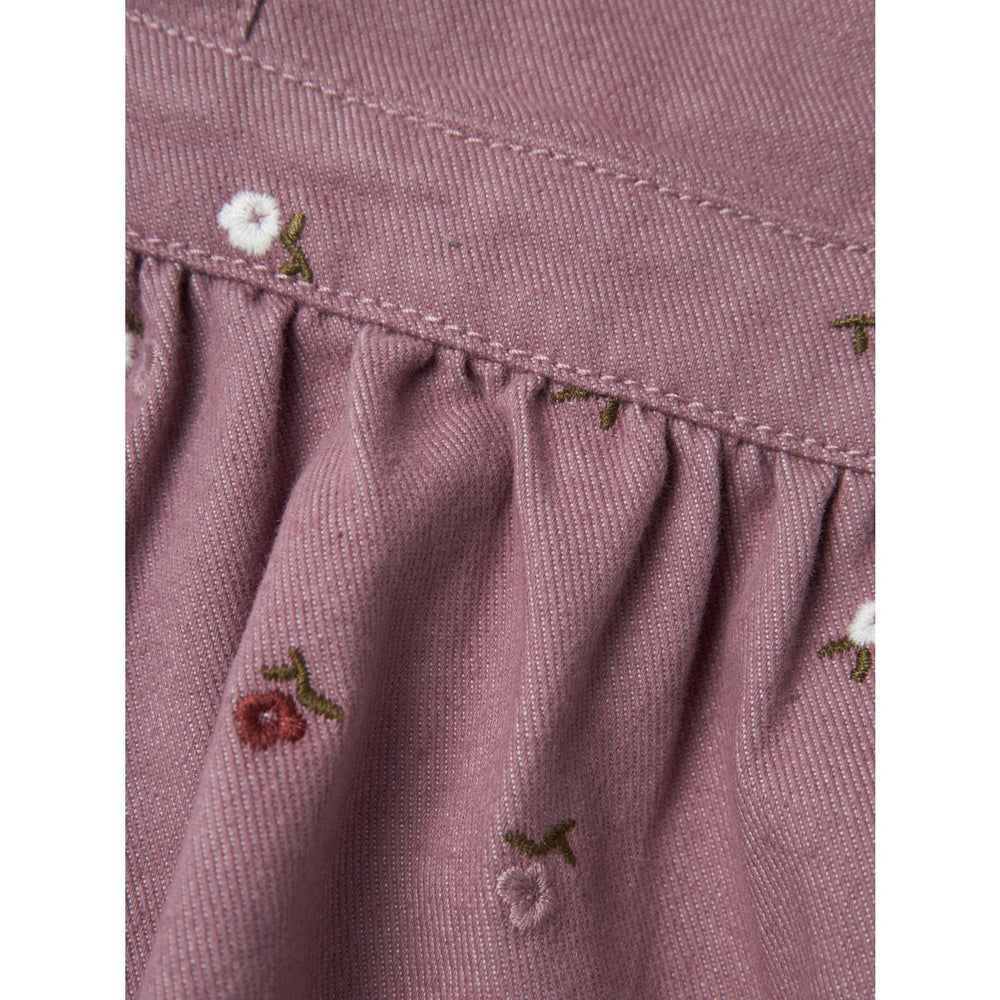 Køb Name It Elderberry Embroidery Elin Skirtall Twill