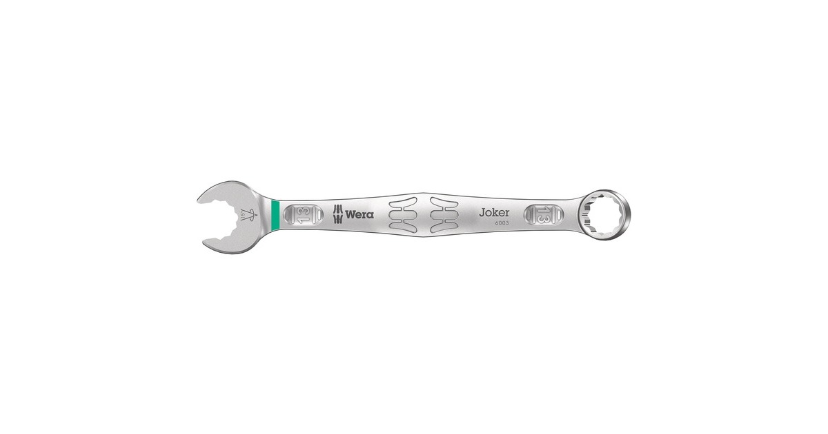 Wera9641 Magneetstrip 6003 Joker 2 ringsteeksleutelset moersleutel  (5‑delig)