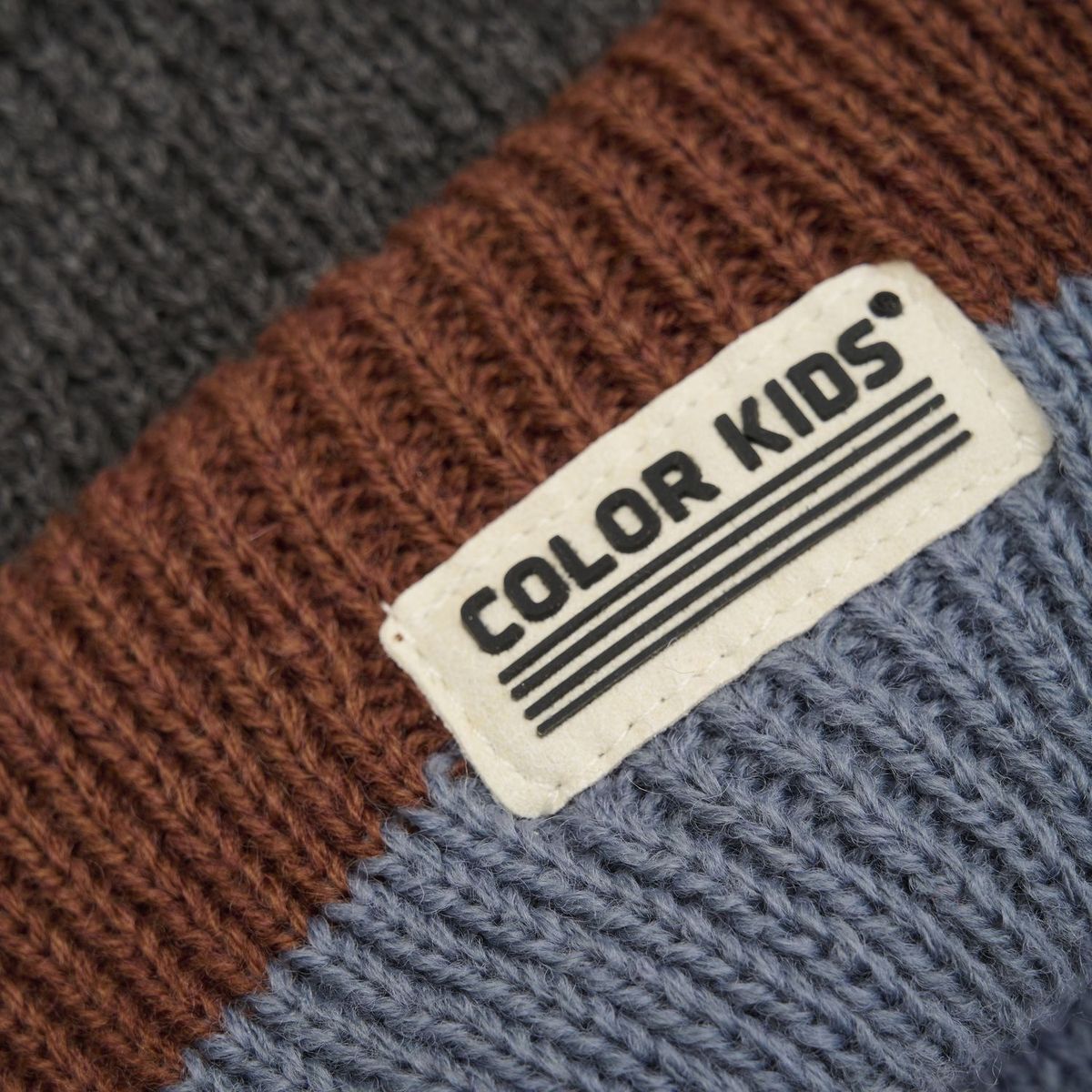 Color KidsBeanie W. Wool & Contrast