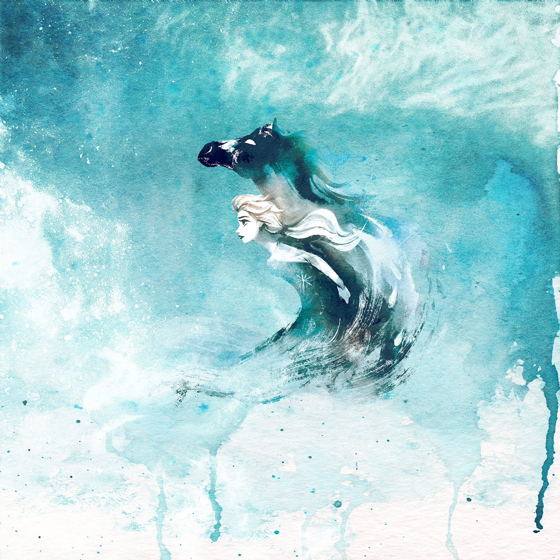 Vlies-Fototapete FROZEN SPIRIT OF WONDER - 250x250 cm