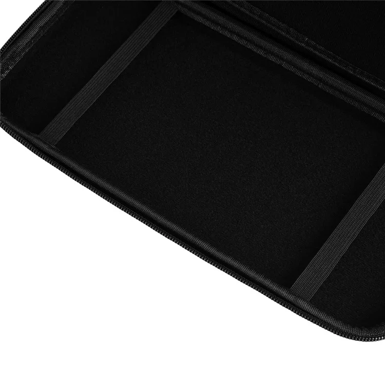 Aufbewahrungstasche Tragetasche / Reise-Box Hartschale mit Carbon-Optik und abnehmbarem Griff für Nintendo Switch 2  - Schwarz