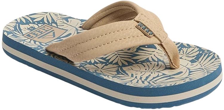 reef KIDS AHI CJ6626-51 BLUE-TAN-PALM