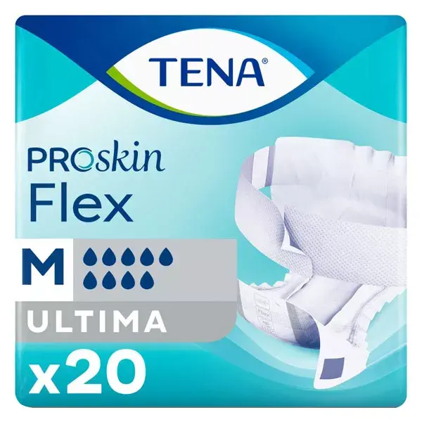 TENA Proskin Flex Change com cinto Ultima, tamanho M, 20 unidades