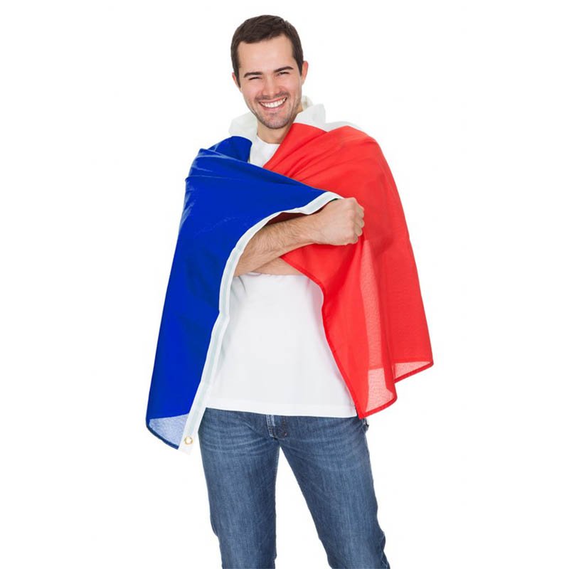 Cape drapeau 'Allez la France!'