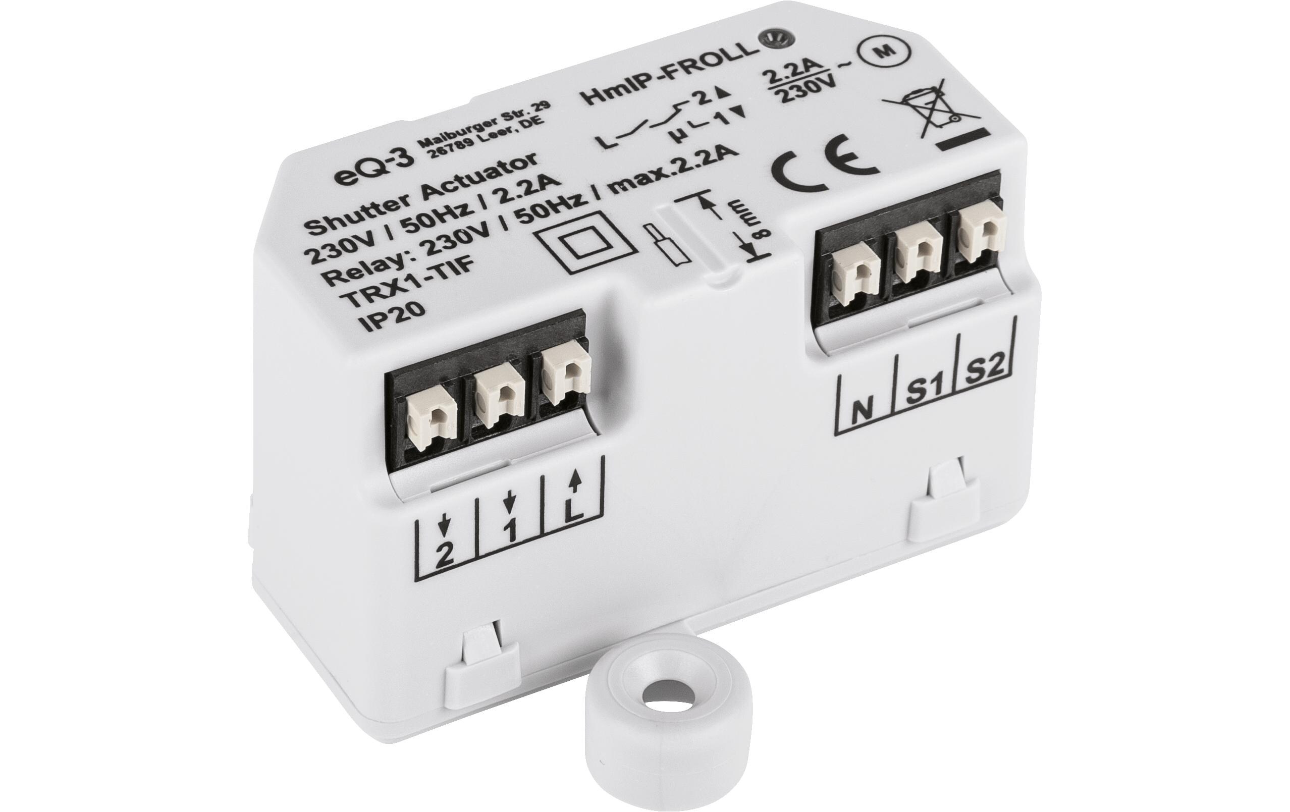 Smart Home Funk-Rollladenaktor UnterputzUnterputzaktor zum Steuern von Rollläden und Markisen – HmIP-FROLL