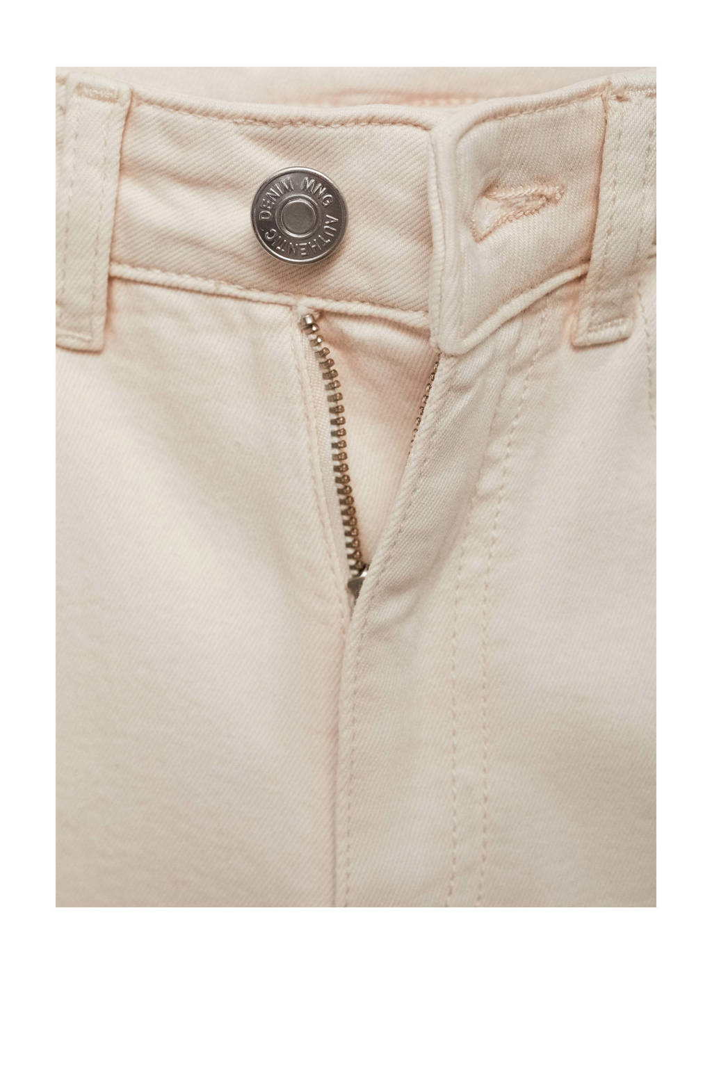 MANGO TEEN wide leg broek lichtbeige