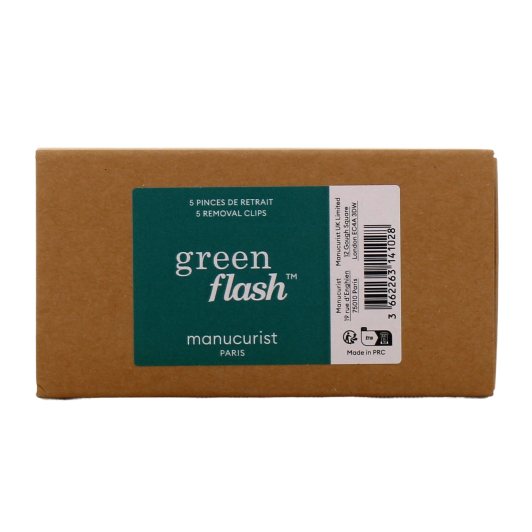 Manucurist pinces de retrait pour vernis semi permanent Green Flash