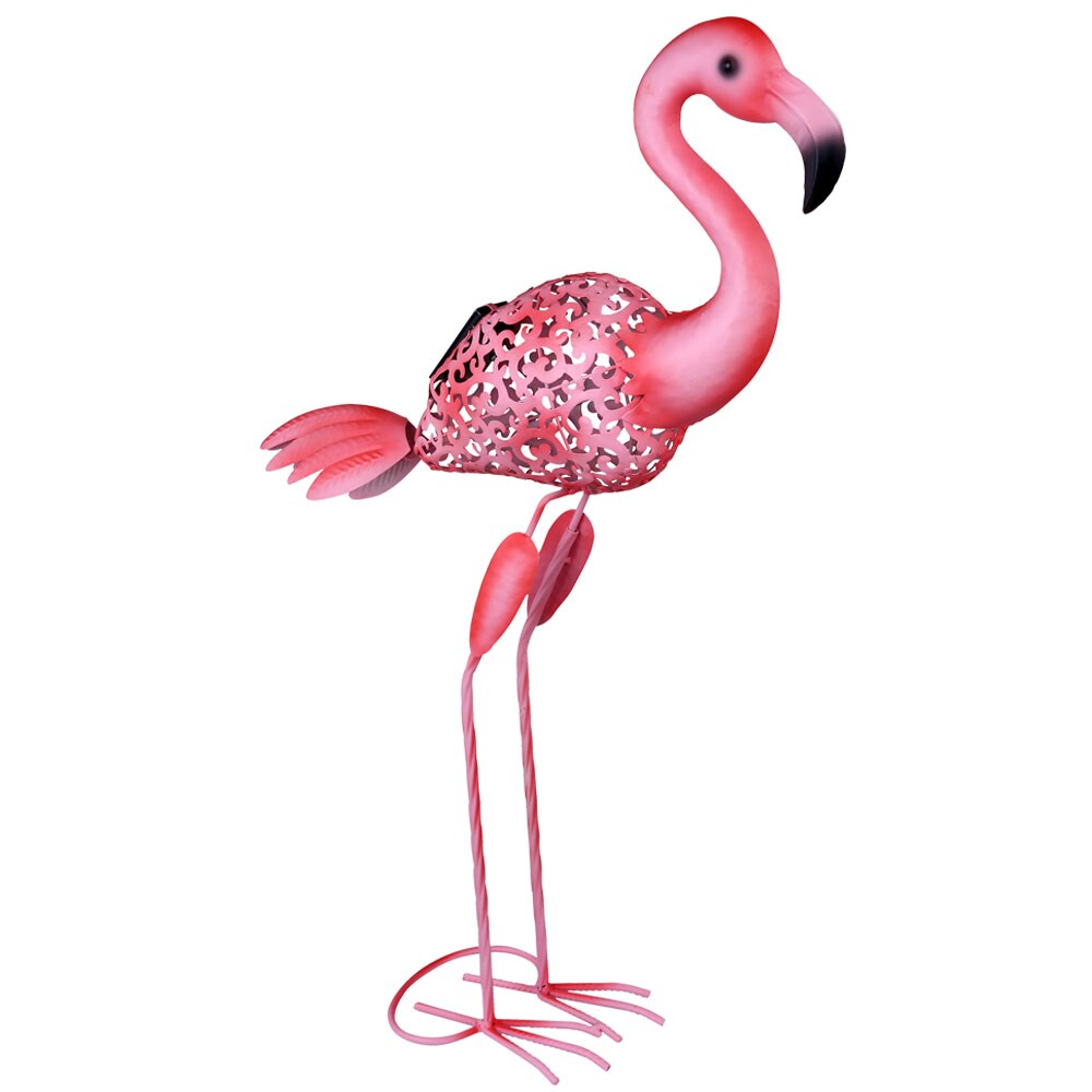 LED Solarleuchte, Flamingo, pink, Höhe 74 cm