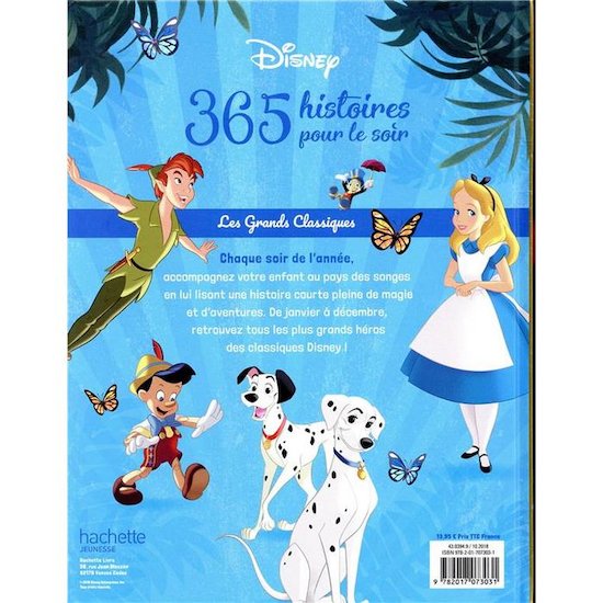 365 histoires pour chaque soir ; les grands classiques   de               Hachette Jeunesse Disney