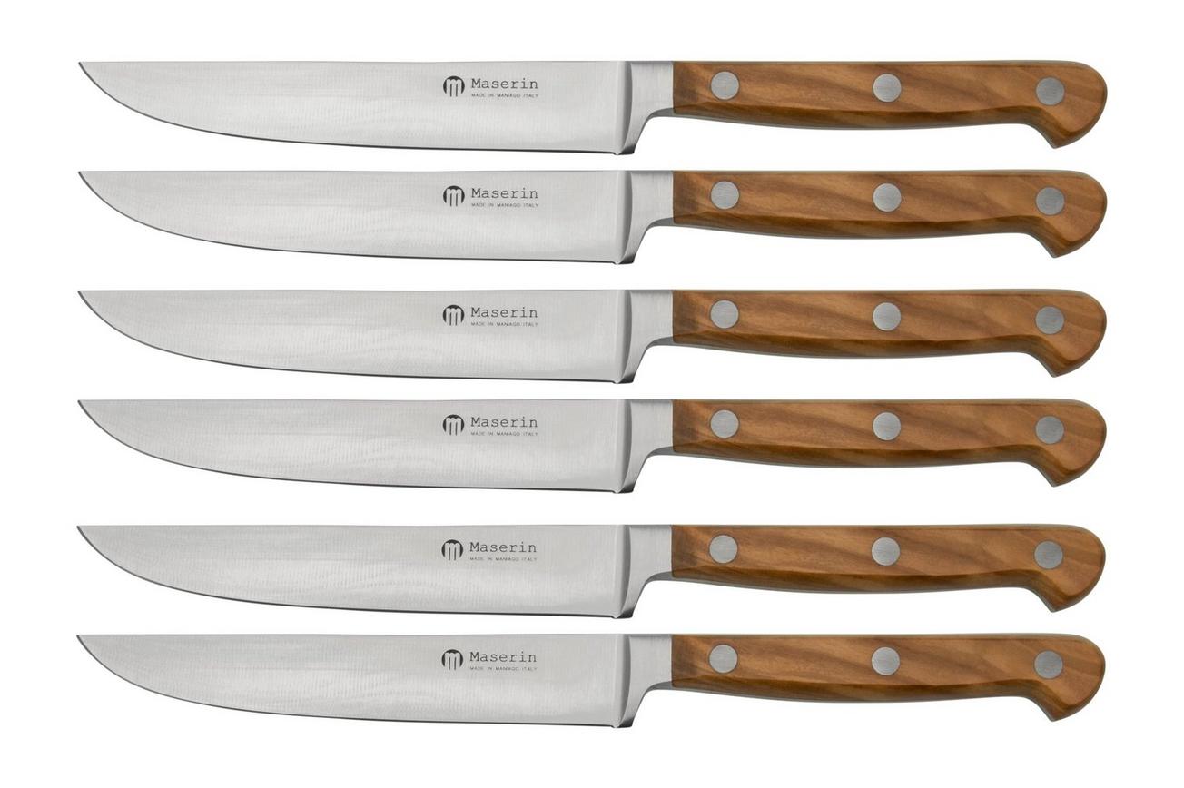Maserin Apollo Olive 2411-OL 6-delige steakmessenset
