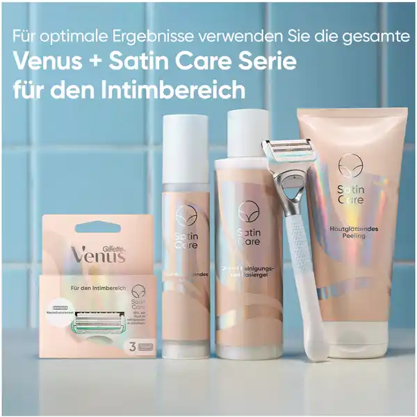 Satin Care 2in1 Reinigungs- & Rasiergel für den Intimbereich