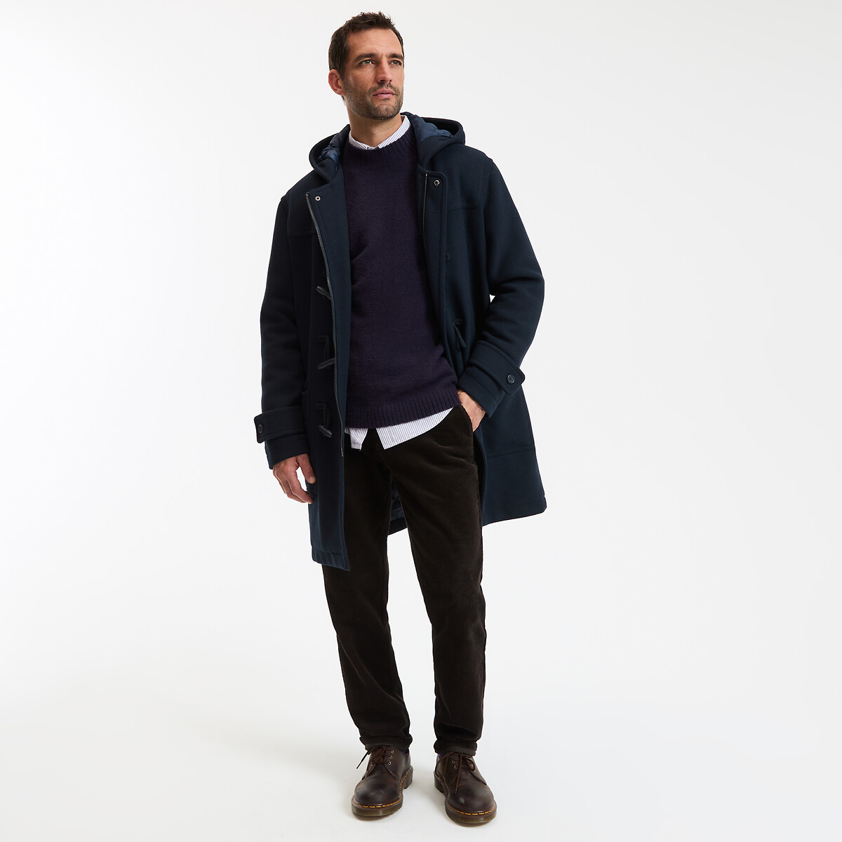 COLEÇÕES LA REDOUTE<br>Duffelcoat Losvallende Assinatura GREGOIRE