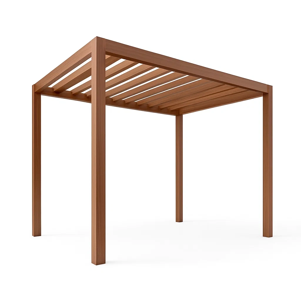 Pergola en bois marron 300 x 200 x 220 cm
