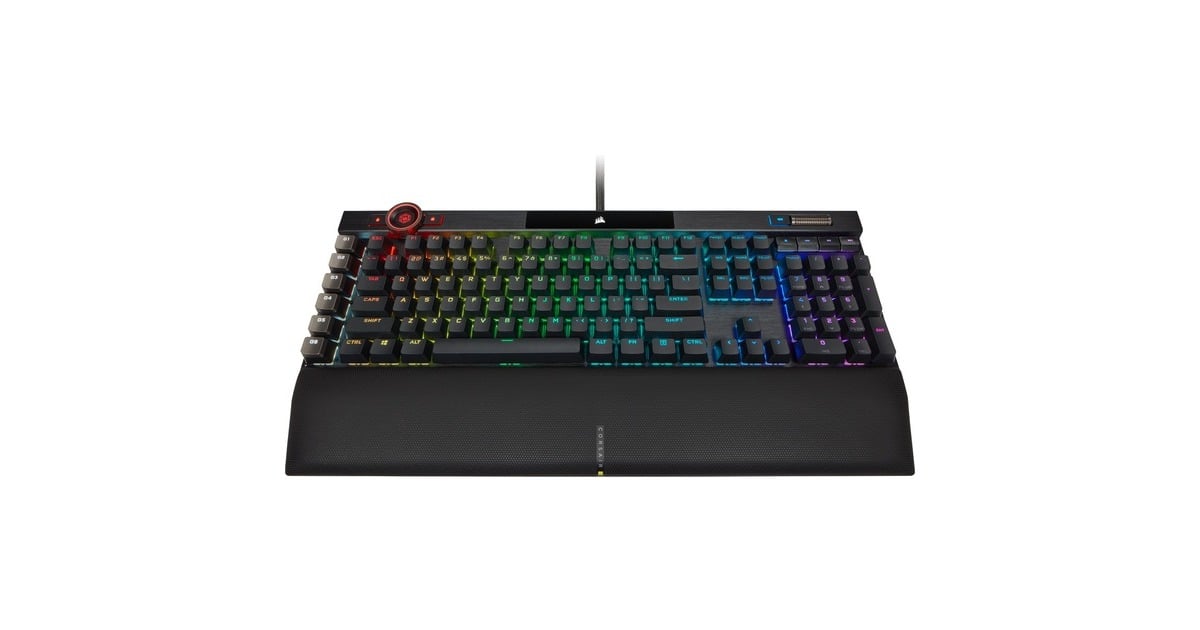 CorsairK100 RGB, gaming toetsenbord  (Zwart, US lay-out, Corsair OPX, RGB leds)