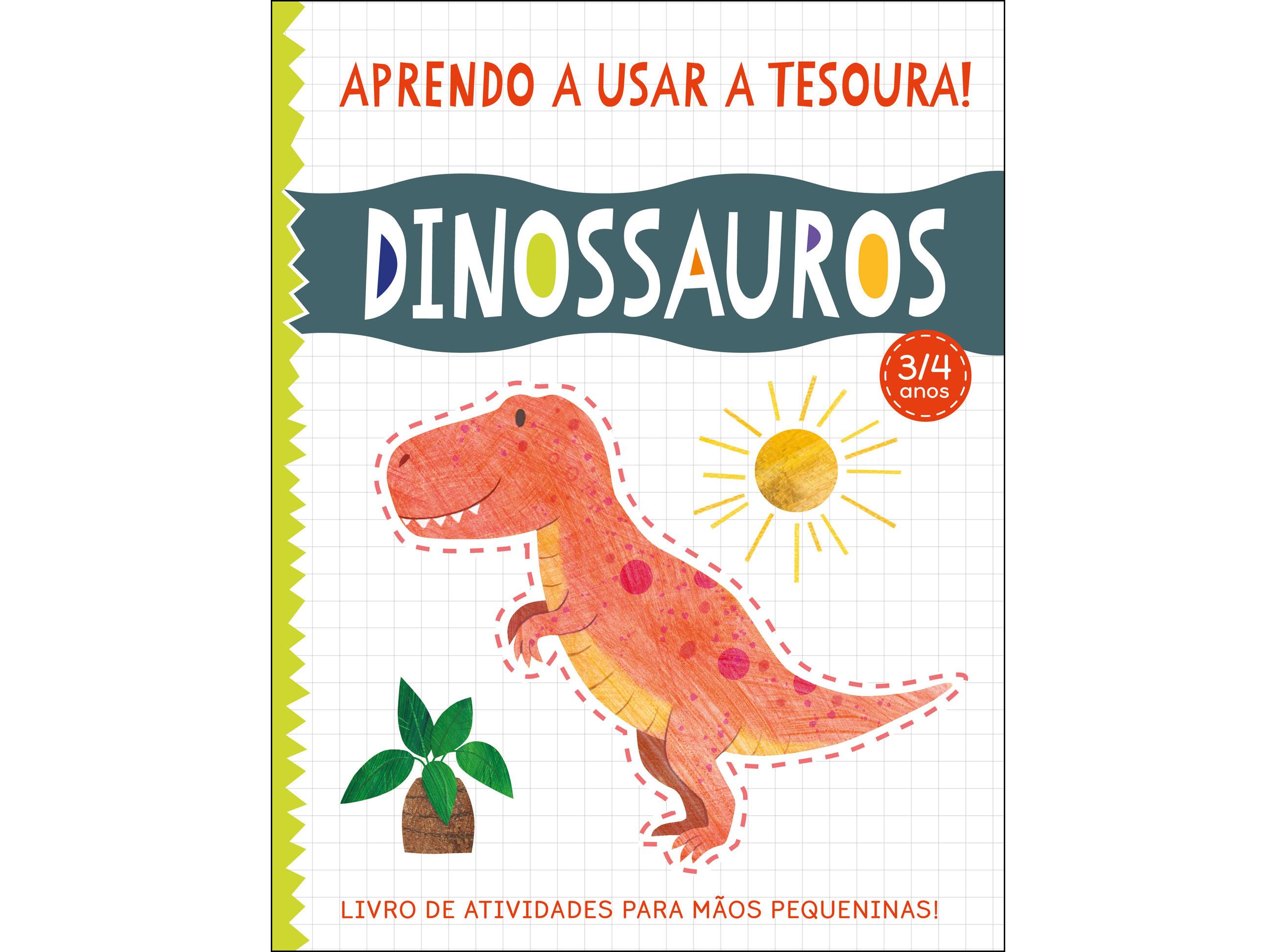 LIVRO APRENDO A USAR A TESOURA DINOSSAUROS