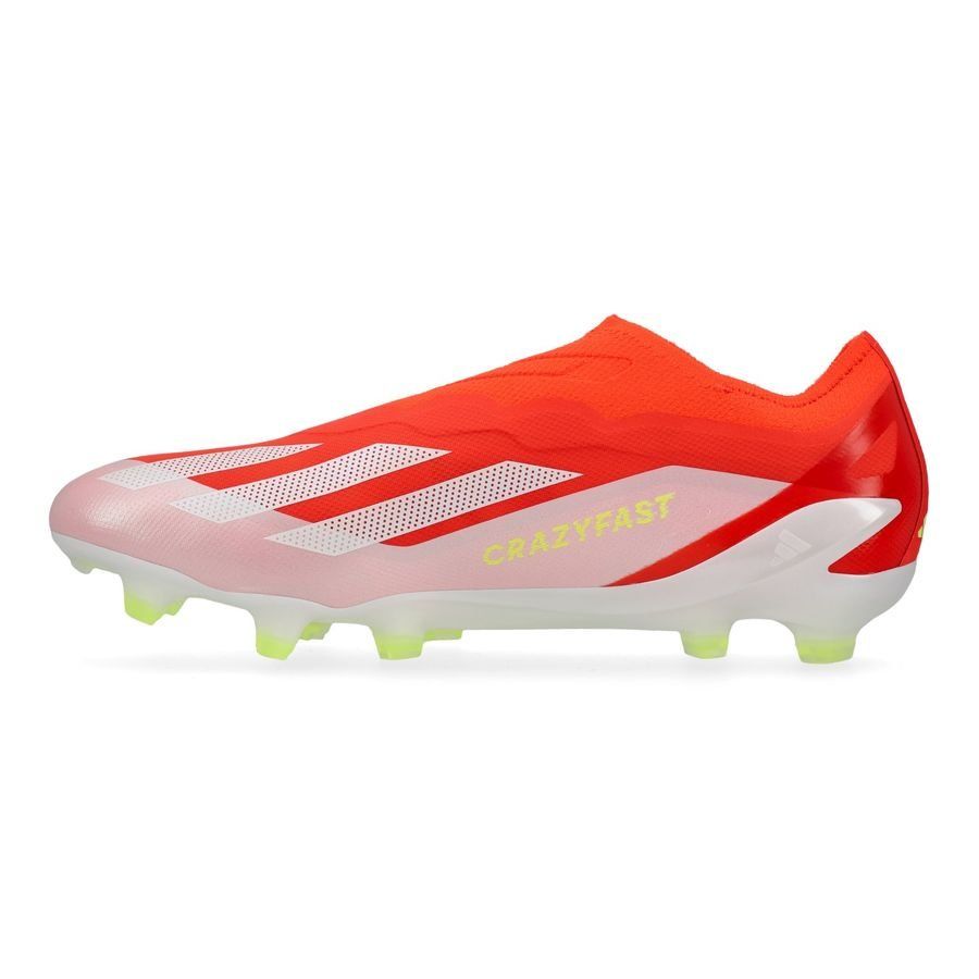 adidas X Crazyfast Elite Laceless FG Energy Citrus - Rouge/Blanc/Jaune